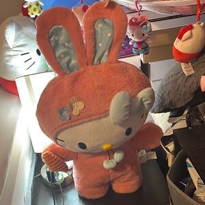 Hello Kitty Plush Pink Bunny Greeter